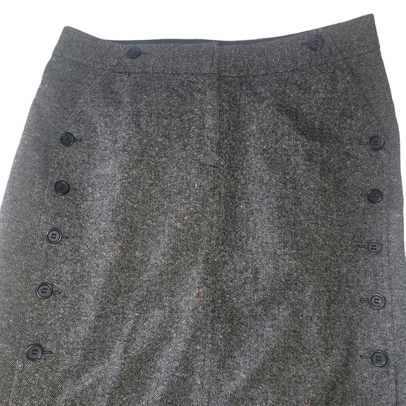The Limited Wool Blend Grey Speckled Skirt 6 - Picture 2 of 5